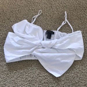 White crop top